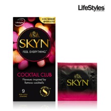 안셀 스킨 칵테일 클럽 (9p) 3가지 칵테일 향 폴리이소프렌 신소재 콘돔 